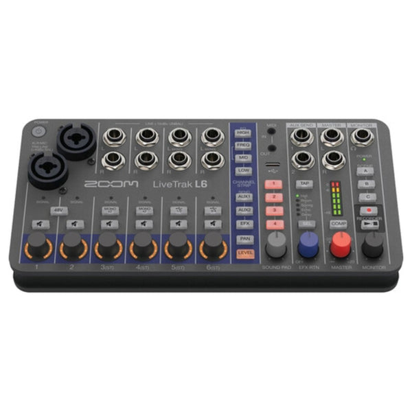 Zoom LiveTrak L-6 Portable 6-Channel Digital Mixer