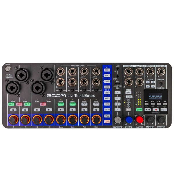 Zoom LiveTrak L6max 12-Channel Digital Mixer / Recorder
