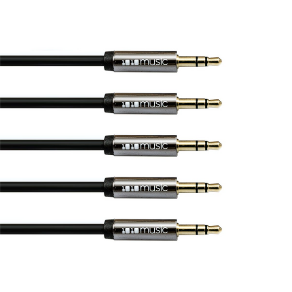 1010MUSIC TRS PATCH CABLE 60CM 3.5MM 5 PACKS