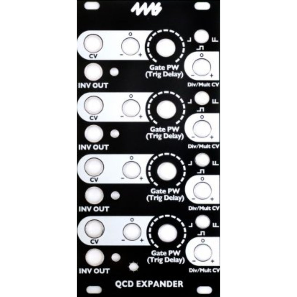 4MS QCD EXPANDER BLACK FACEPLATE