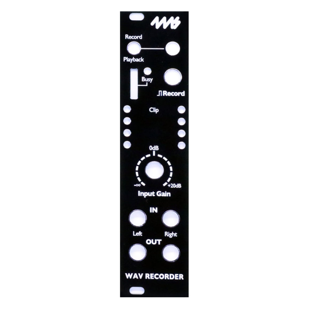4MS WAV RECORDER BLACK FACEPLATE