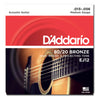 DADDARIO EJ12 80/20 BRONZE ACOUSTIC GUITAR STRINGS