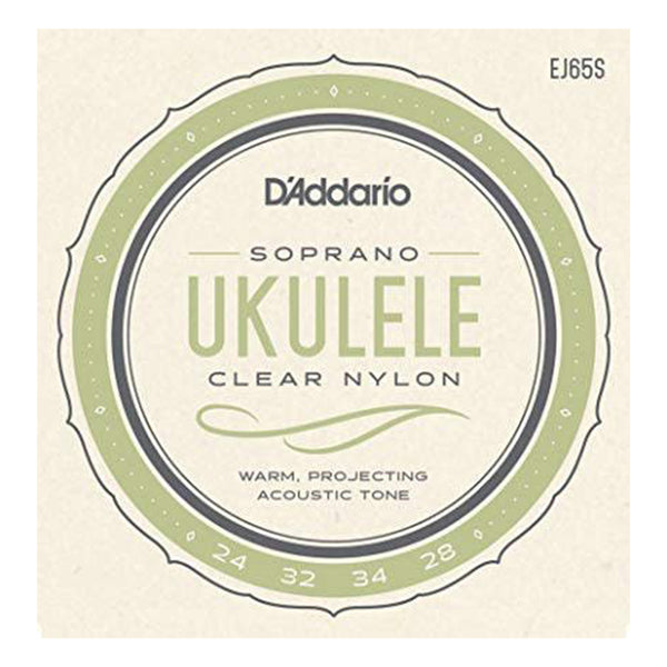 DADDARIO EJ65S SET UKULELE CLEAR NYLON