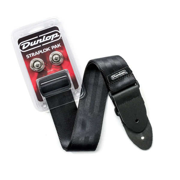 DUNLOP SLST001 STRAP&DUAL NICKEL STRAPLOK SET