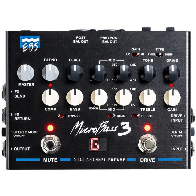 EBS MICROBASS 3, PROFESSIONAL PREAMP