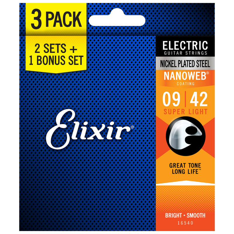 ELIXIR 2-1 ELECTRIC 12002-SUPER LT 3 PACKS