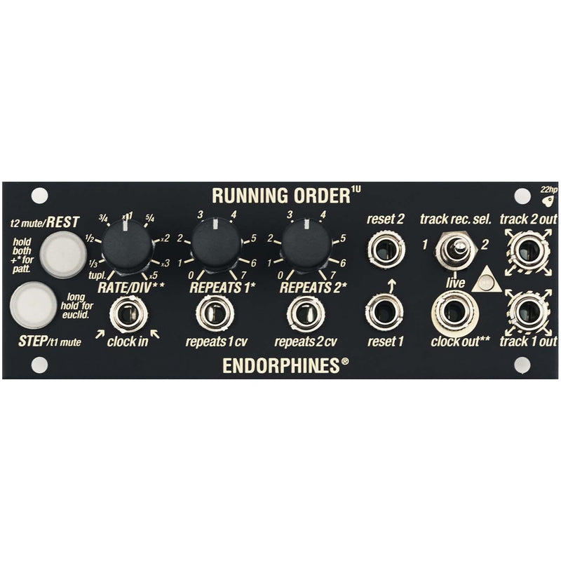 Endorphin-es Running Order 1U Black