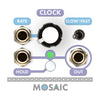 MOSAIC CLOCK WHITE
