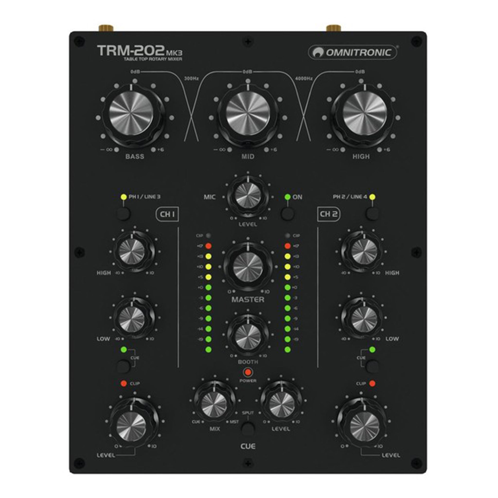 Omnitronic TRM-202 MK3 2-Channel Rotary Mixer