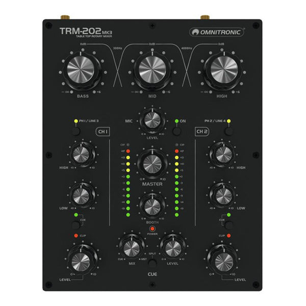 OMNITRONIC TRM-202 MK3 2-CHANNEL ROTARY MIXER