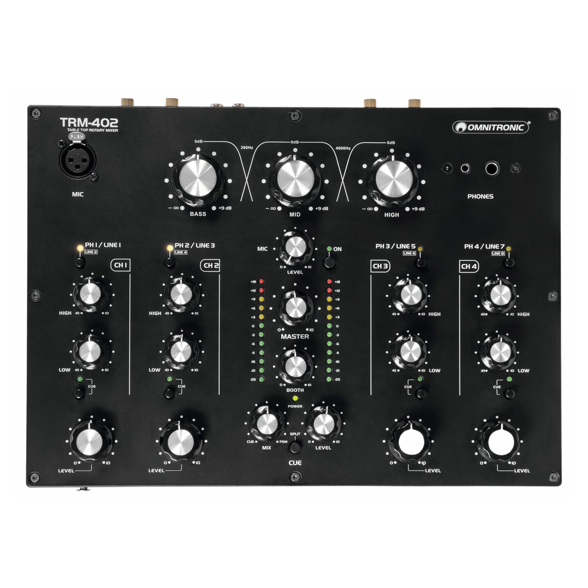 Omnitronic TRM-402 MK3 4-Channel Rotary Mixer