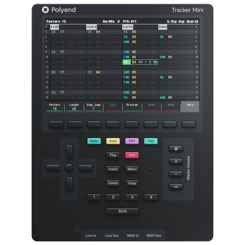 Poly Tracker Polyend Tracker Mini Portable Standalone Audio Workstation