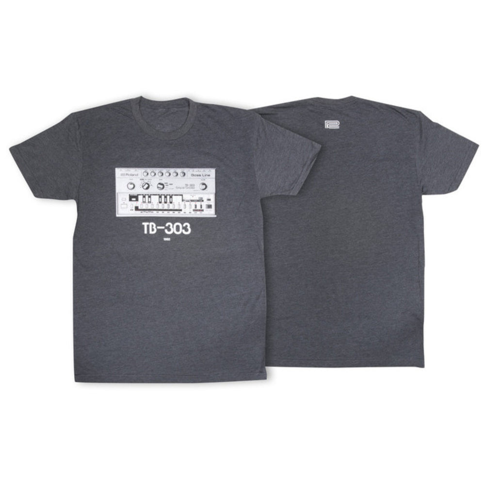 ROLAND TB-303 CREW T-SHIRT L CHARCOAL