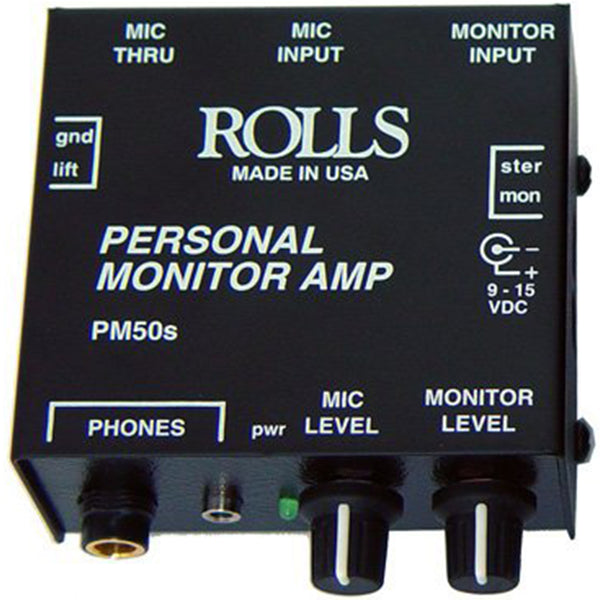 ROLLS PM50S PERSONAL MONITOR AMP