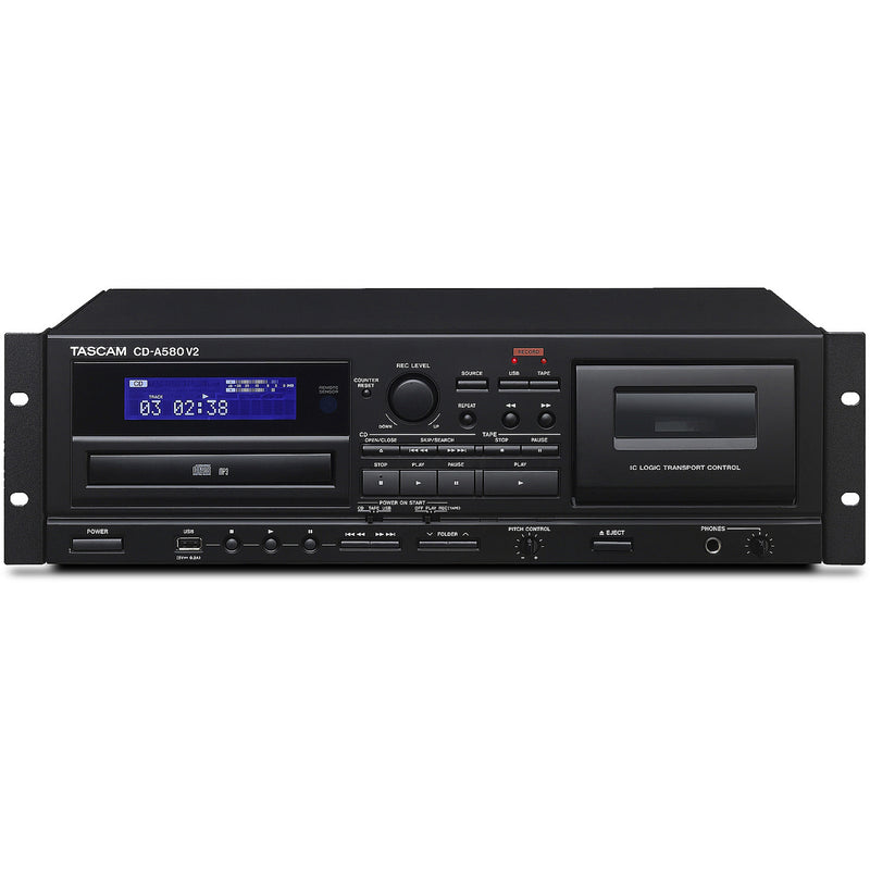 Tascam CD-A580-V2 Lecteur/enregistreur de CD/USB/Cassettes