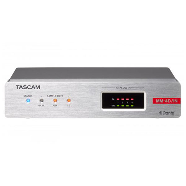 Tascam MM-4D/IN-X 4-Channel Mic/Line Input Dante Converter