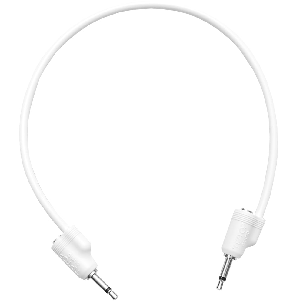 Tiptop Stackcable White 30CM Eurorack patch Cable 5 Pack