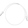 Tiptop Stackcable White 75CM Eurorack patch Cable 5 Pack