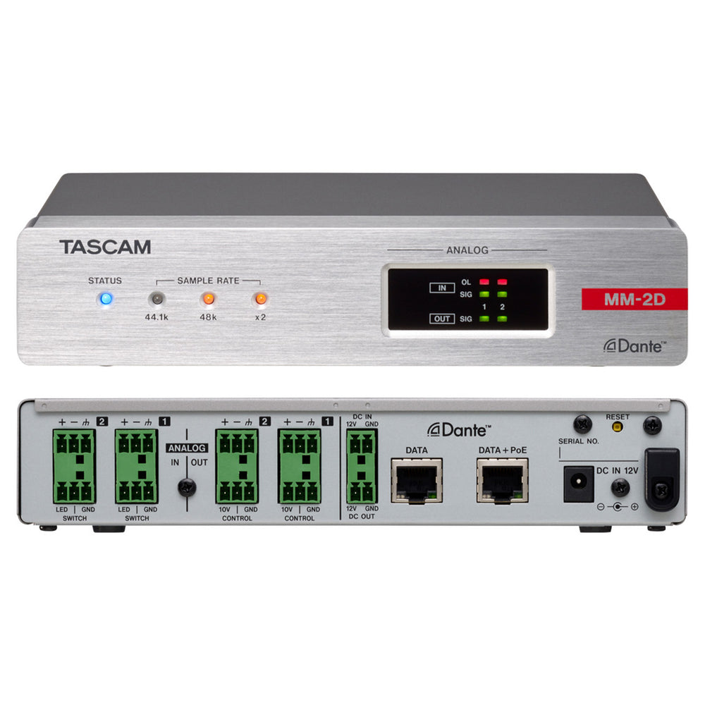 Tascam MM-2D-E 2-Channel Dante Converter