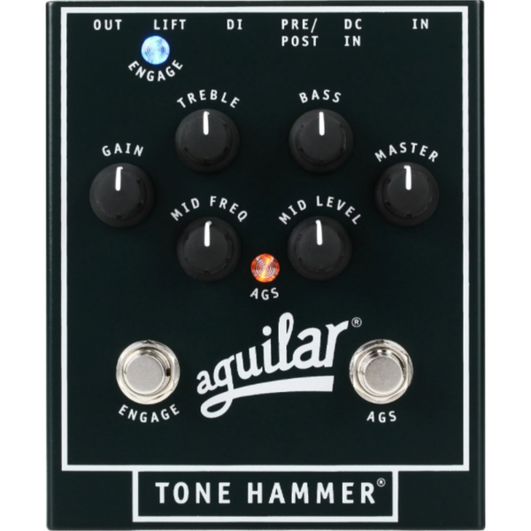 Aguilar Tone Hammer 3-Band Preamp/DI Stomp Box Overdive