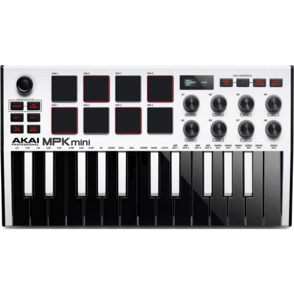 Akai MPK Mini MK3 WHITE Midi Keyboard