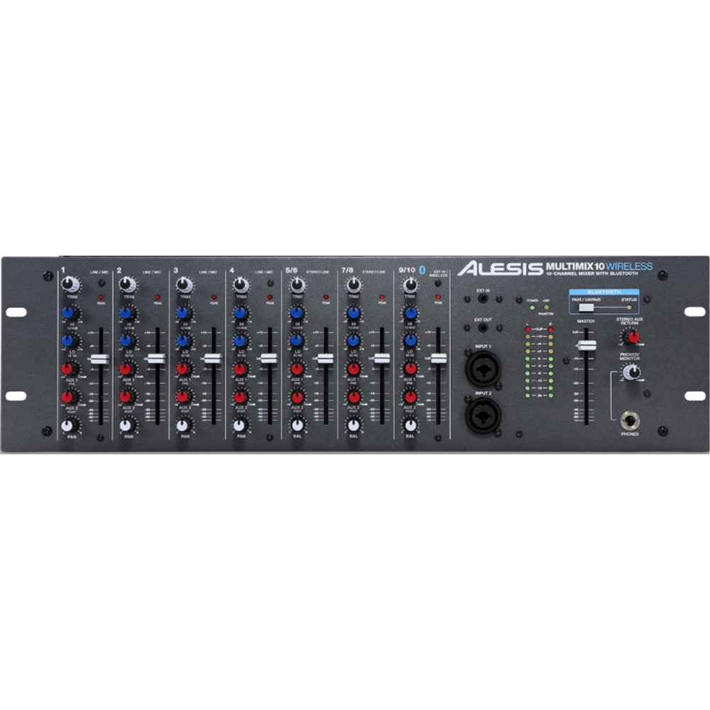 ALESIS MULTIMIX 10 WIRELESS Rack Mountable Audio Mixer