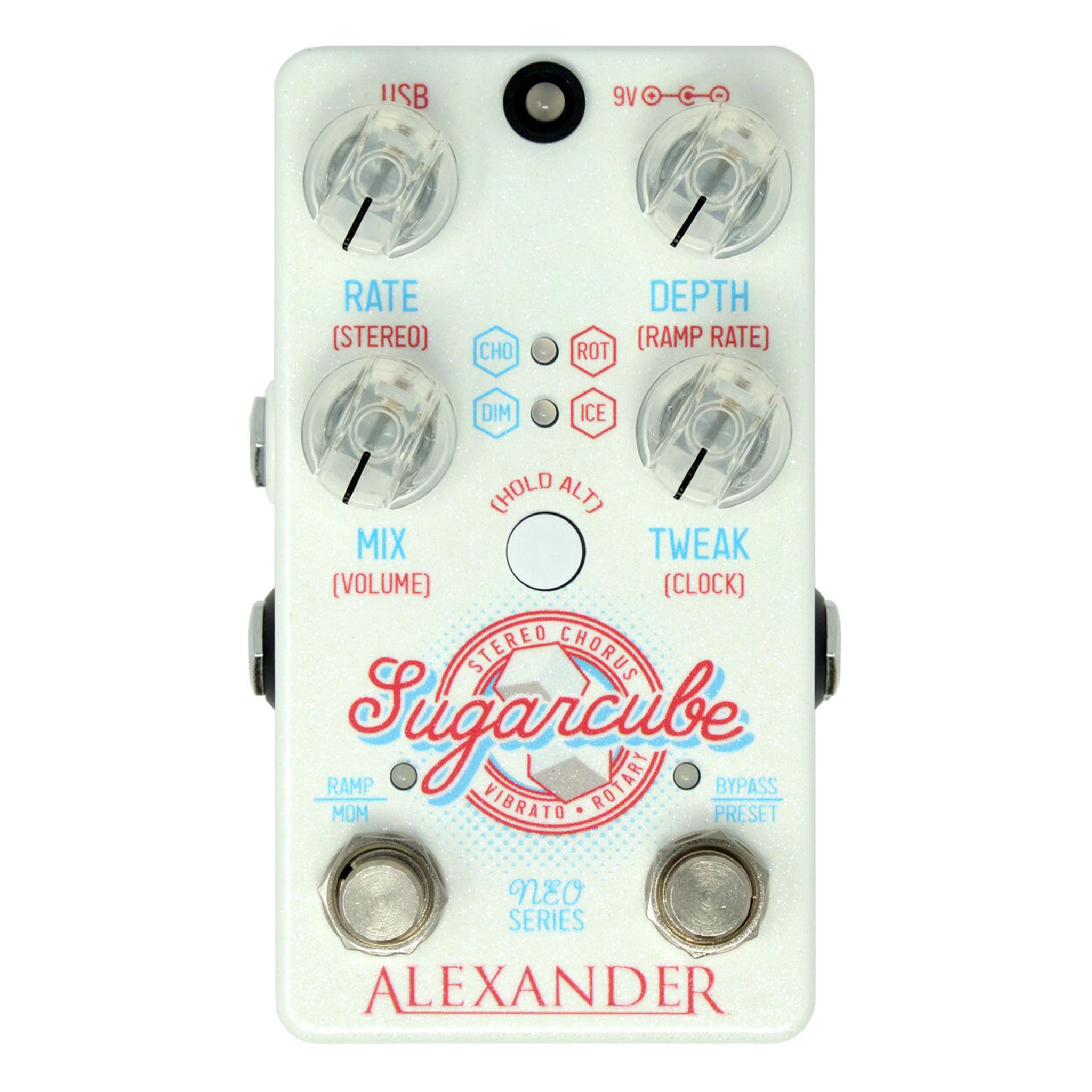 Alexander Pedals SugarCube Stereo Chorus White