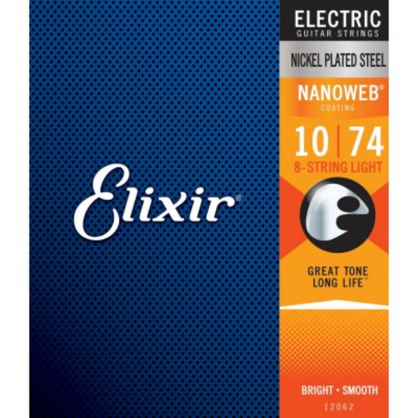 ELIXIR 12062 ELEC GTR-8 STR-LITE10-74