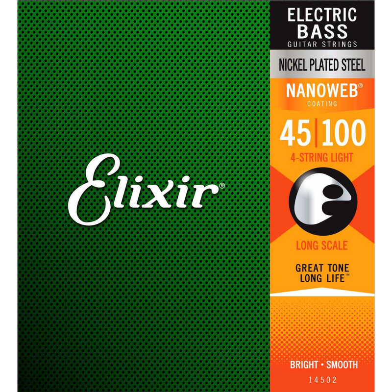 ELIXIR 14052 BASS GTR-4STR-NW-LITE-LG GAUGE .045 - .100