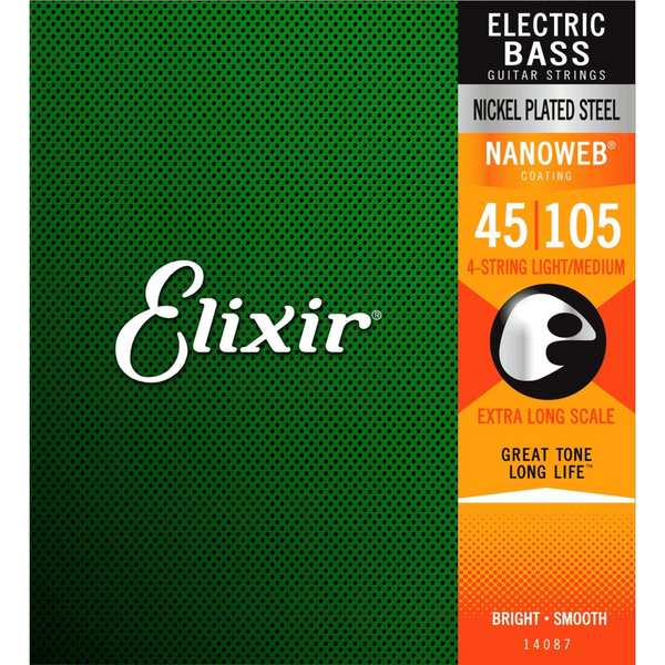Elixir 14087 Bass GTR-4STR-NW-MD-XLG Gauge .045 - .105