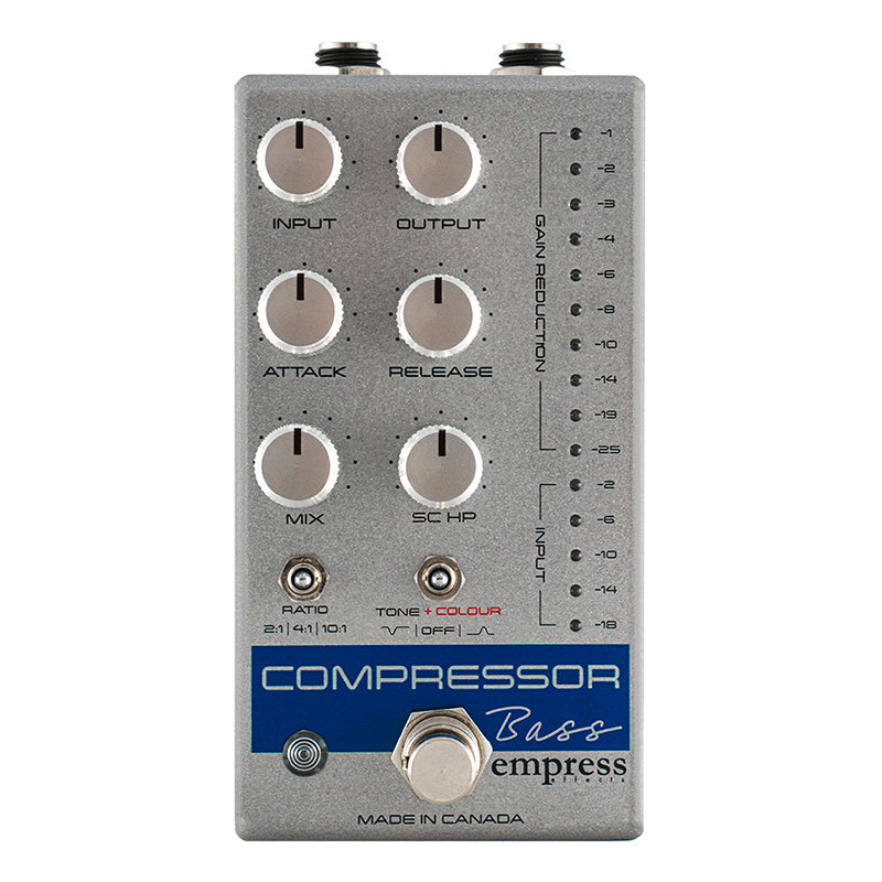 Empress Effects  Compressor Bass Silver