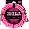ERNIE BALL 10' STRGHT/ANGLE BRAIDED NEON PINK