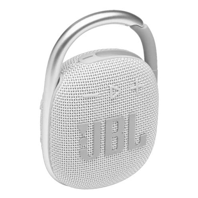 JBL CLIP4 White Waterproof Portable Speaker (enceinte portable étanche)
