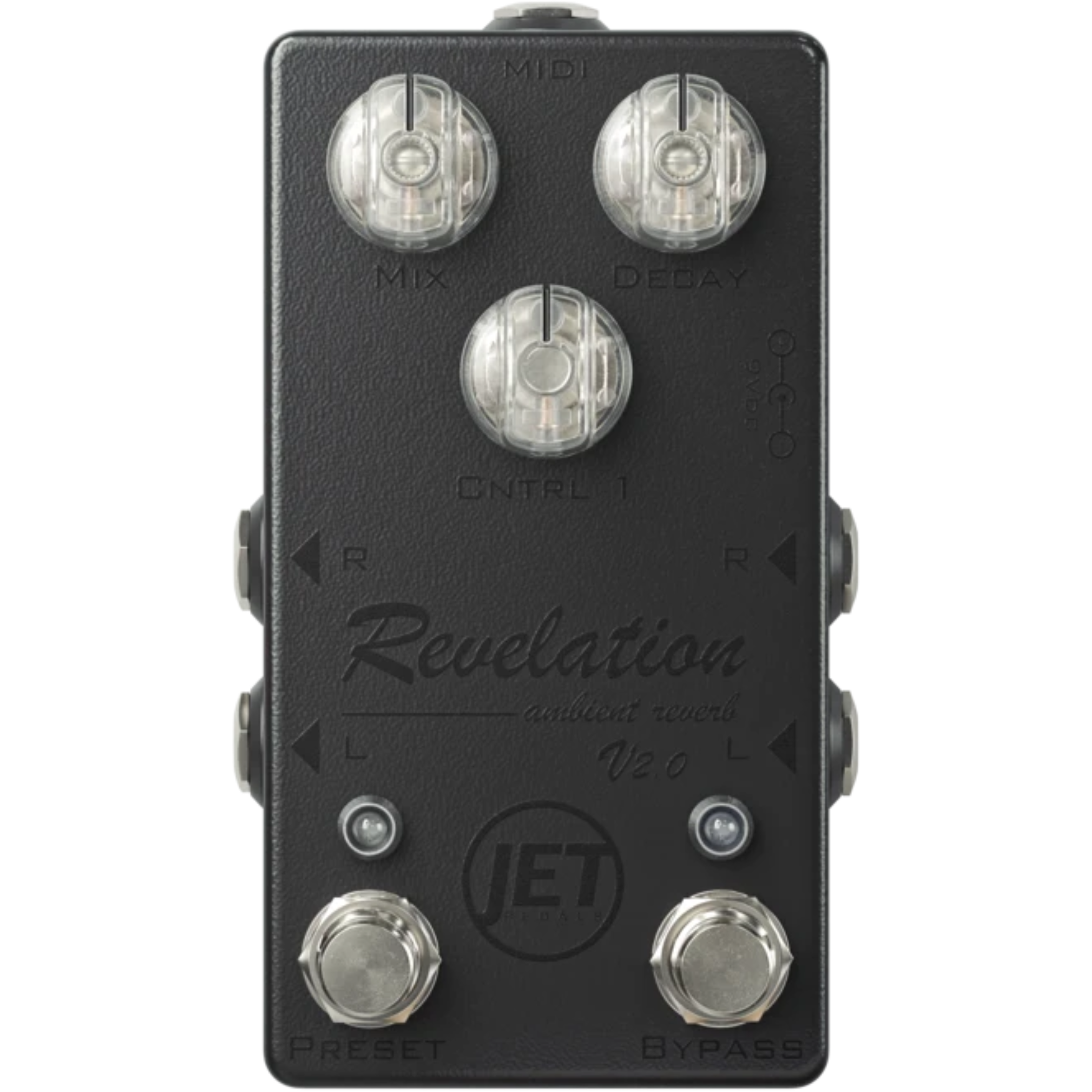 JET PEDALS REVELATION REVERB V2.0 BLACK