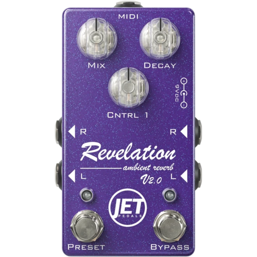 Jet Pedals Revelation Reverb V2.0 Midi Purple