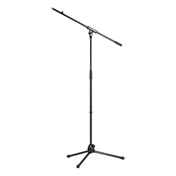 K&M 21070-BLACK MIC STAND with STRAIGHT BOOM ARM