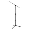 K&M 25400-BLACK HI-LEVEL MIC STAND with LONG BOOM ARM