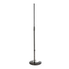K&M 26045-BLACK STACKABLE MIC STAND with HEAVY ROUND BASE
