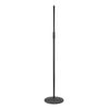 K&M 26125-BLACK MIC STAND with CLUTCH HEAVY ROUND BASE