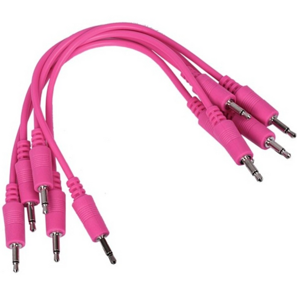 Make Noise 5 Pack Hot Pink Patch Cables 6 Inches