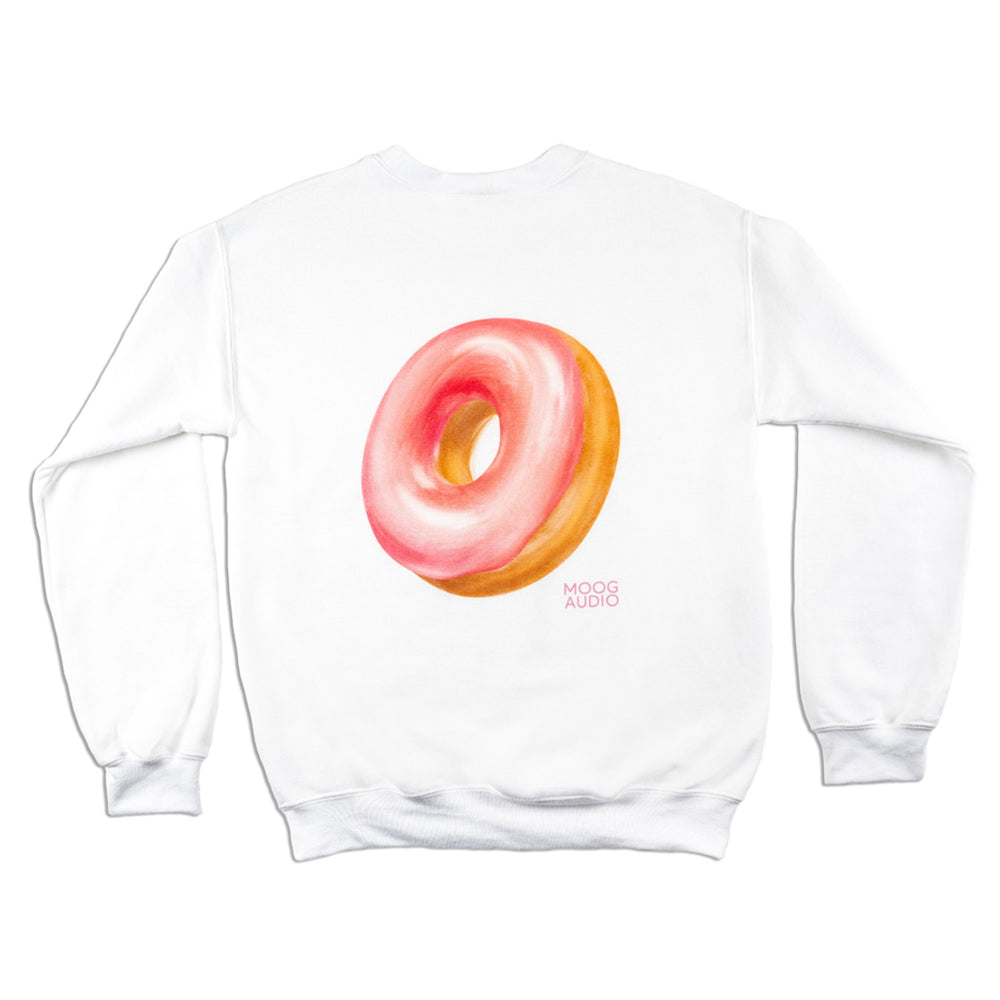 MOOG AUDIO WHITE CREWNECK DONUT LARGE