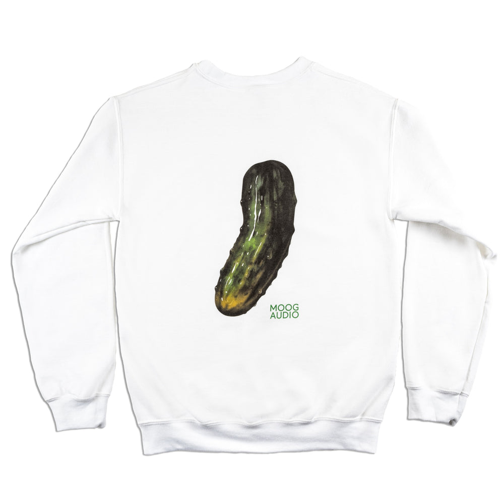 MOOG AUDIO WHITE CREWNECK PICKLE SMALL