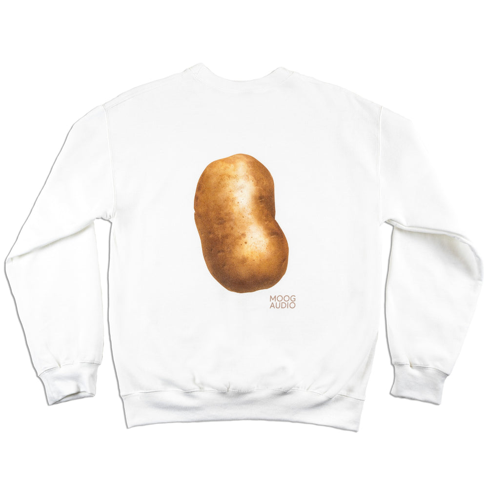 MOOG AUDIO WHITE CREWNECK PATATE LARGE