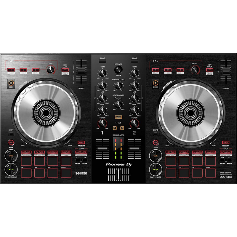 2-/4-deck Digital DJ Controller for Serato DJ with Onboard Audio Interface, Built-in Filtering, and Serato DJ Lite Software