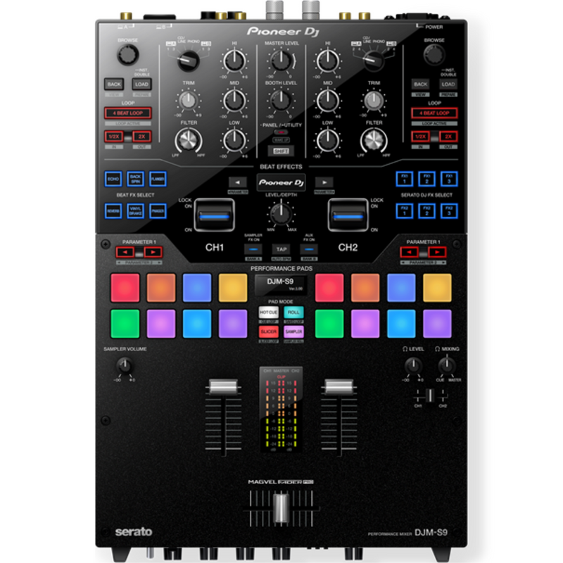 PIONEER DJM-S9 2 CHANNEL COMPACT DJ MIXER FOR SERATO DJ