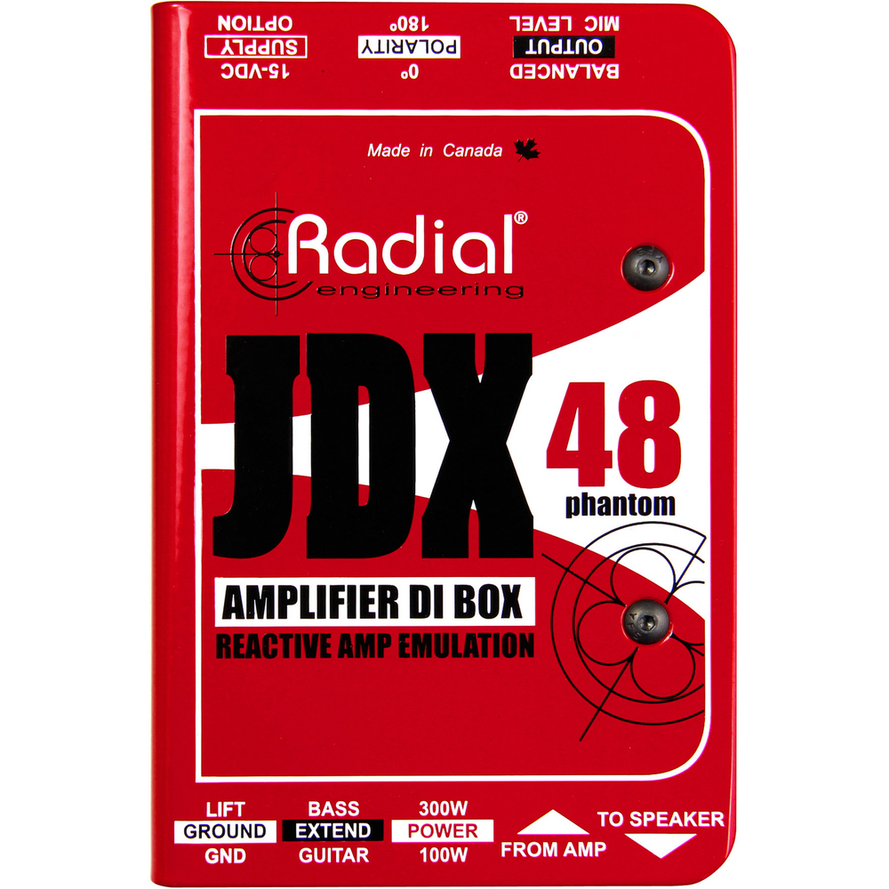 RADIAL JDX-48 GUITAR AMP DI w/ SPEAKER EMULATION