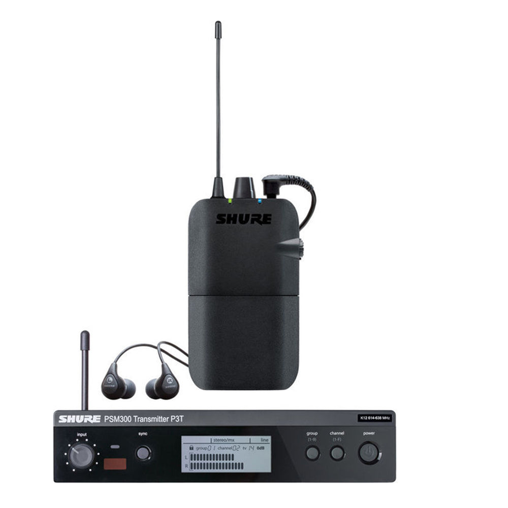 Shure P3TR112GR-G20 Wireless In-Ear Set With SE112 Earphones
