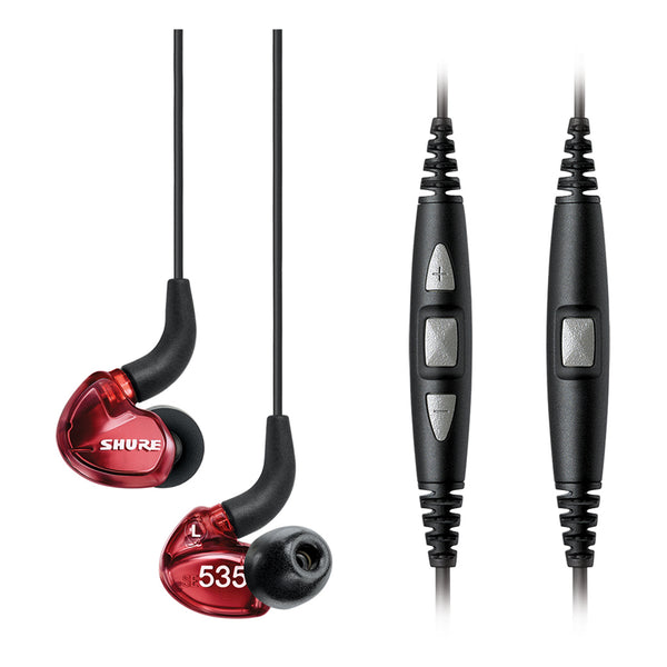 SHURE SE535LTD RED ISOLATING EARPHONES W/ TRIPLE DRIVERS