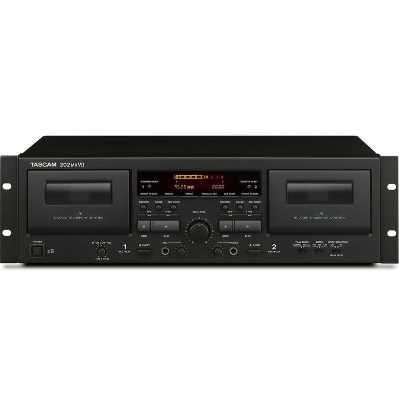 Tascam 202MKVII Rackmount USB Dual Cassette Deck