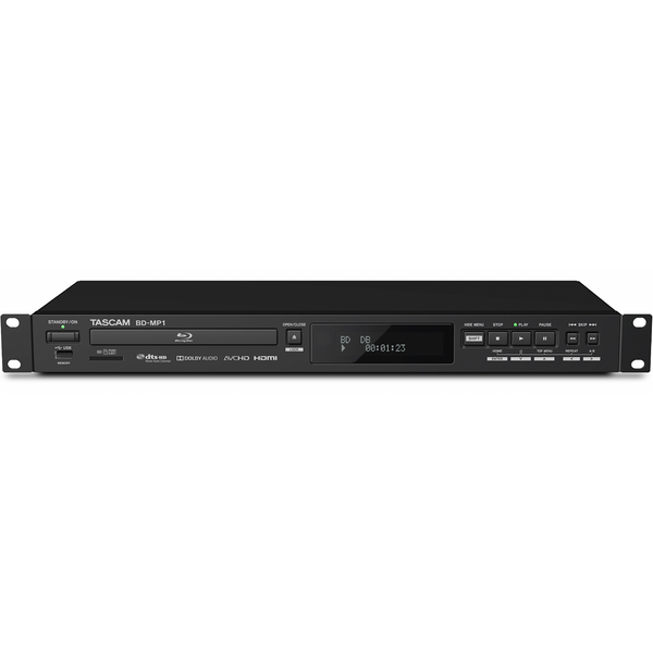 Tascam BD-MP1 Rackmount Blu-Ray & USB Media Player